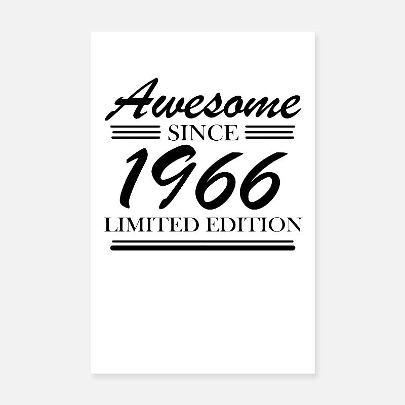 1966 - Born 1966 Poster 8" x 12" (20x30 cm)
