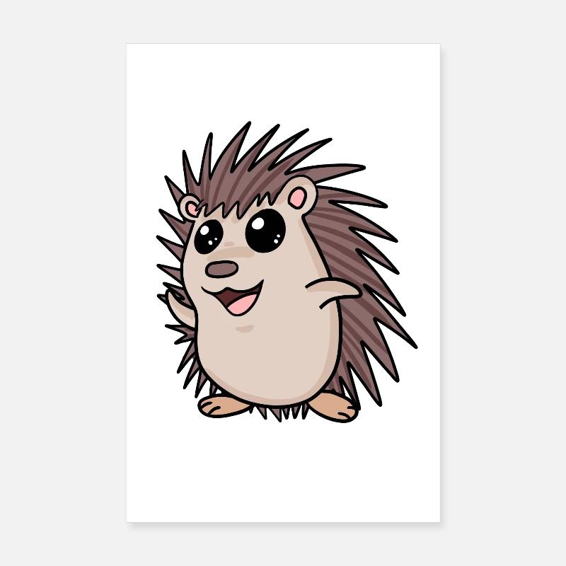 Igel Motiv Poster 20x30 cm
