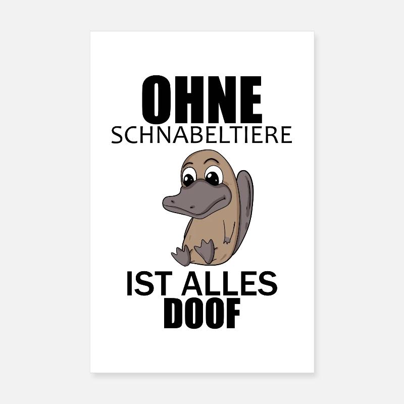 Schnabeltier Poster 20x30 cm