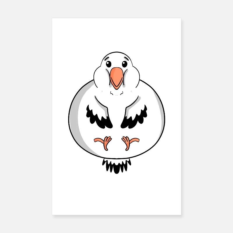 Graisse corporelle de mouette Poster 20 x 30 cm