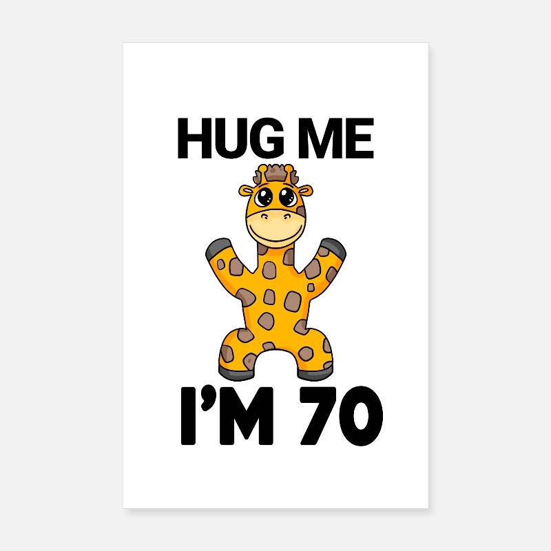 70 ans - 70 ans - câlin Poster 20 x 30 cm