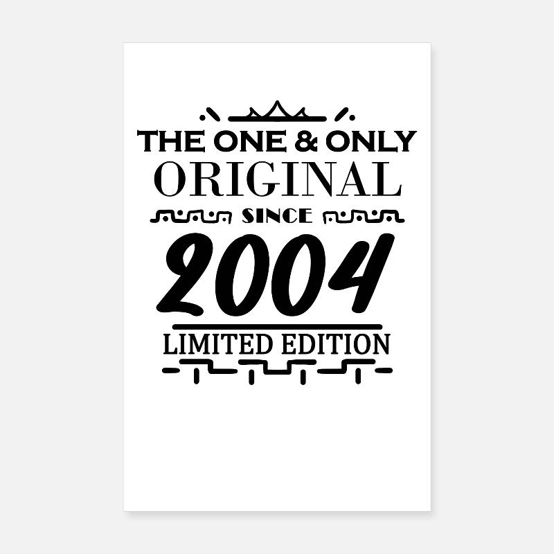 2004 - Born 2004 - Year of birth 2004 - Original Poster 8" x 12" (20x30 cm)
