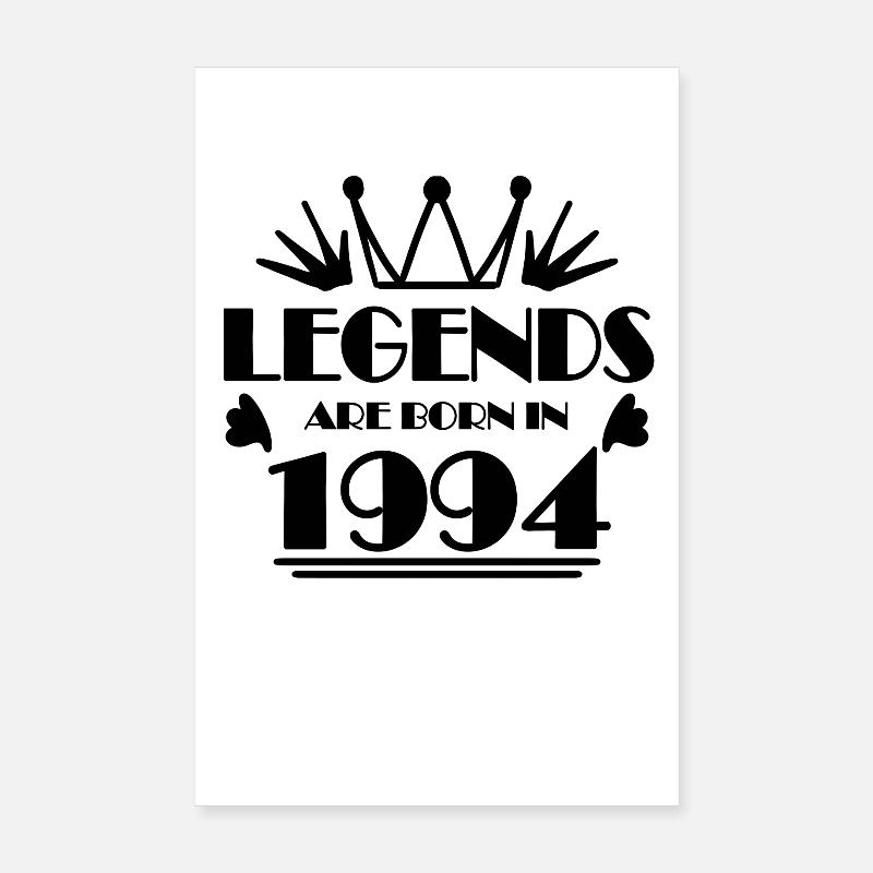 1994 - Né en 1994 Poster 20 x 30 cm