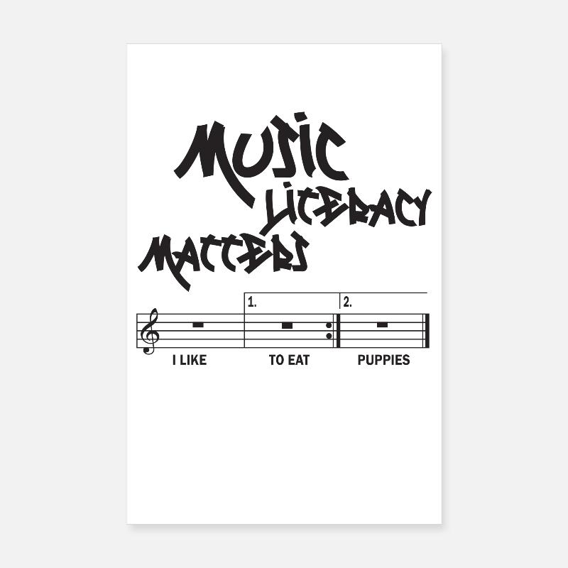 La littératie musicale, ça compte Poster 20 x 30 cm