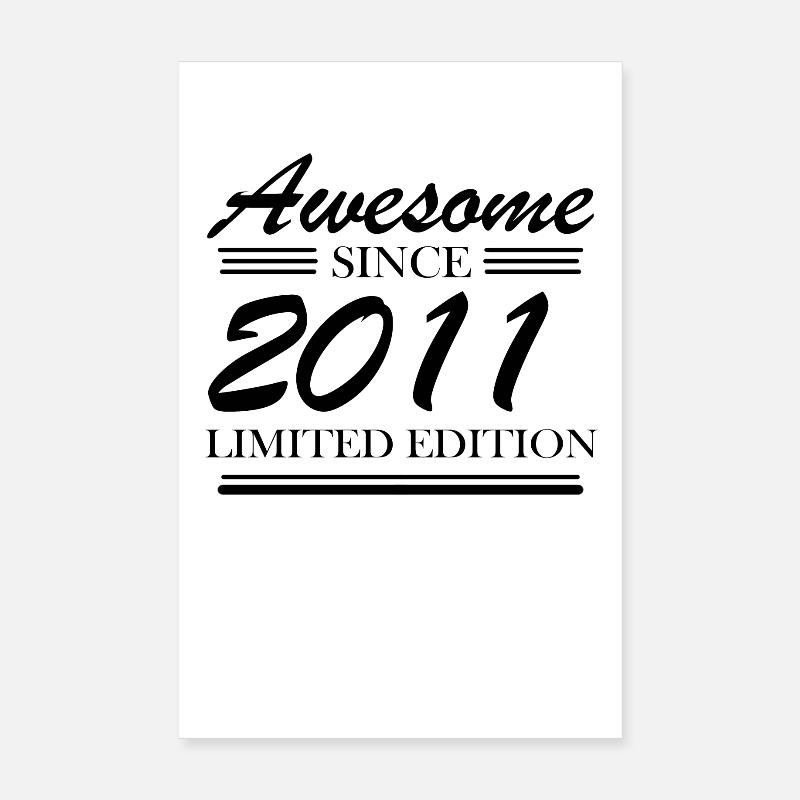 2011 - Né 2011 - Année de naissance 2011 Poster 20 x 30 cm