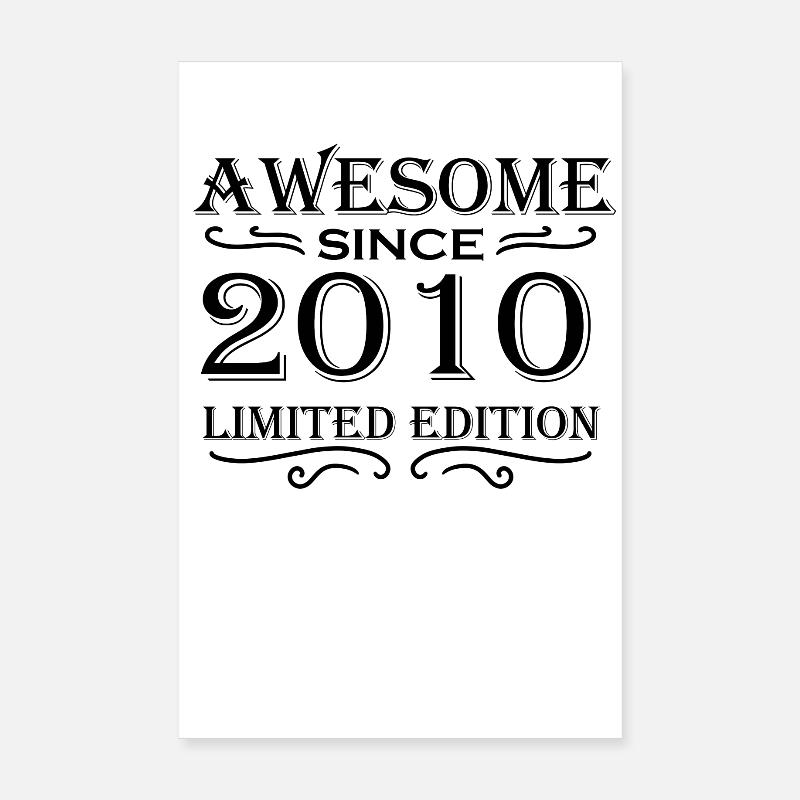 2010 - Born 2010 Poster 8" x 12" (20x30 cm)