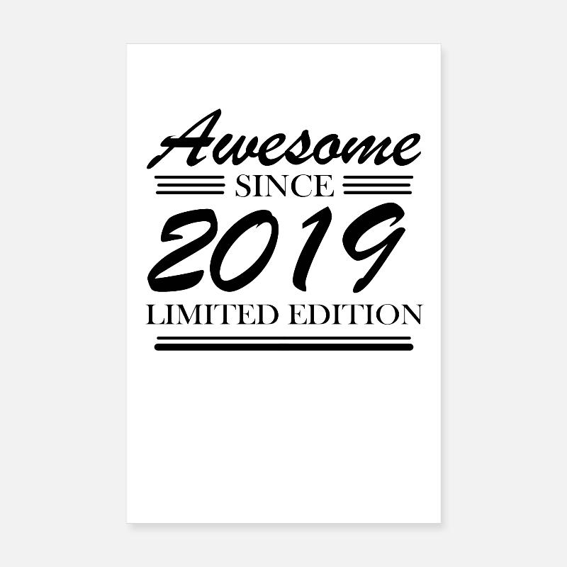 2019 - Année de naissance 2019 - Année de naissance 2019 Poster 20 x 30 cm