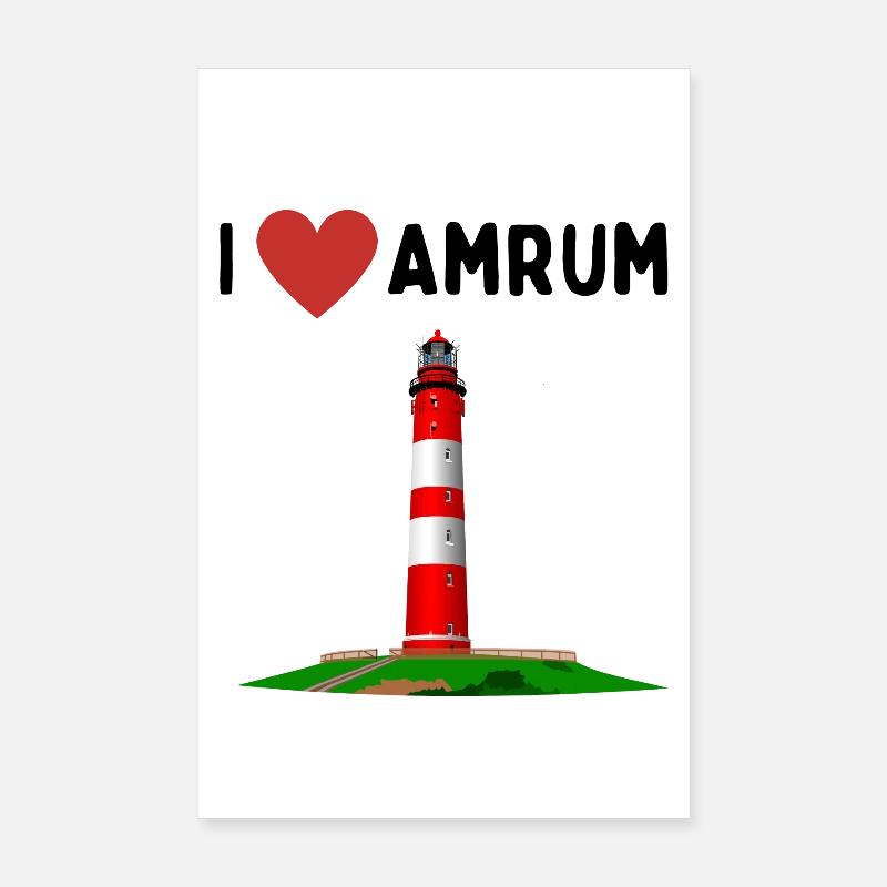J’aime Amrum Poster 20 x 30 cm
