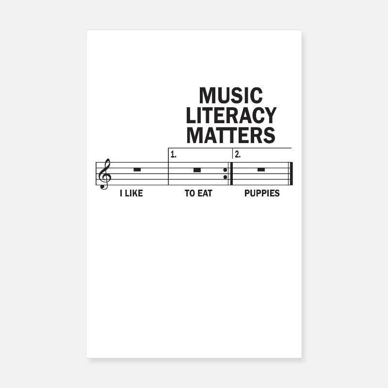La littératie musicale, ça compte Poster 20 x 30 cm