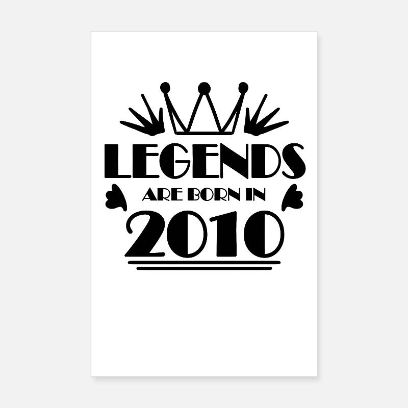 2010 - Né en 2010 Poster 20 x 30 cm