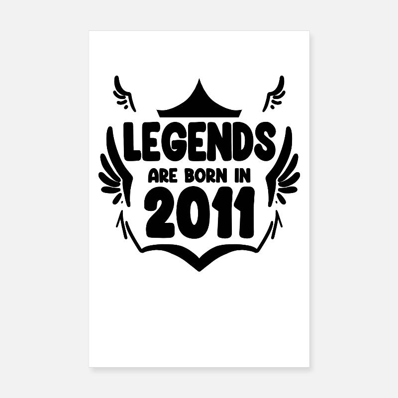 2011 - Né en 2011 Poster 20 x 30 cm
