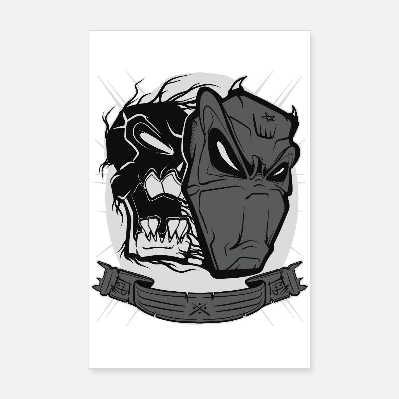 Devil mask Poster 20x30 cm