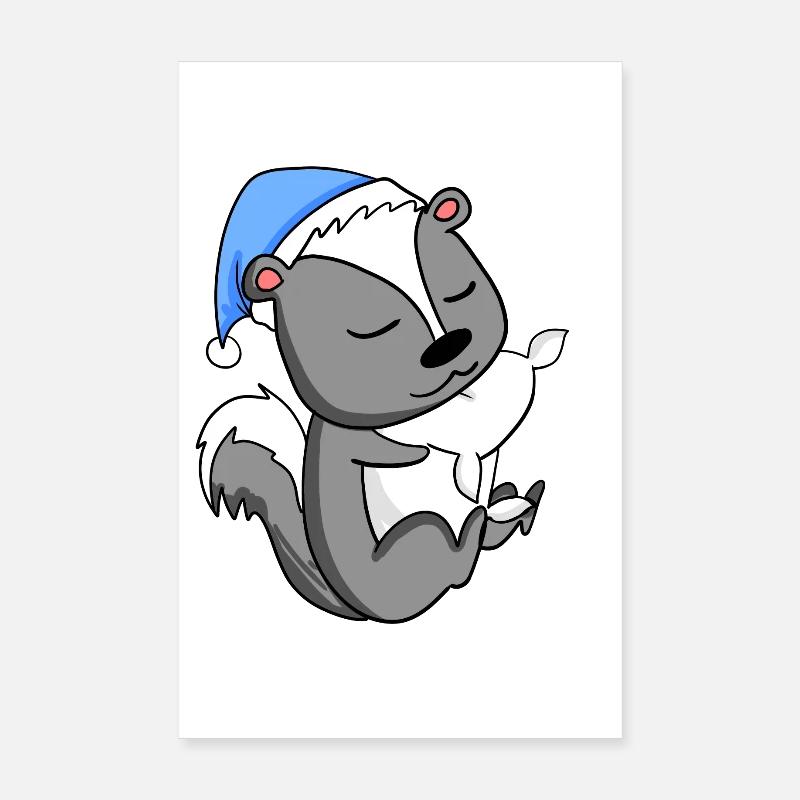 Skunk Poster 8" x 12" (20x30 cm)
