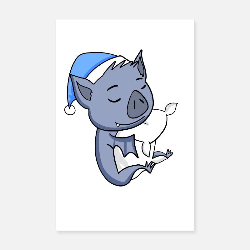 Bat Poster 8" x 12" (20x30 cm)