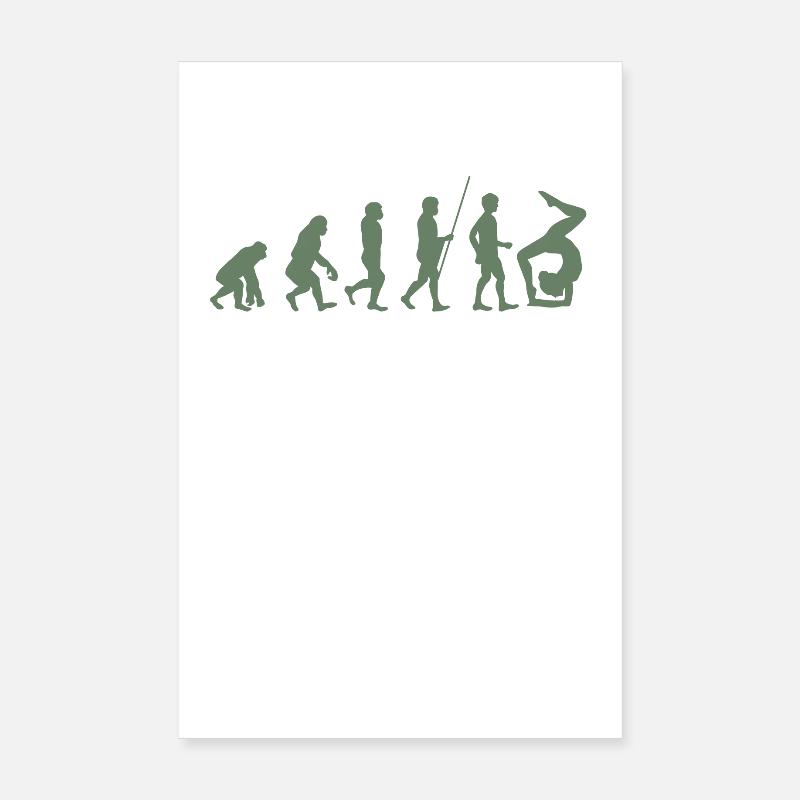 Gymnaste Turner Évolution du gymnaste Poster 20 x 30 cm