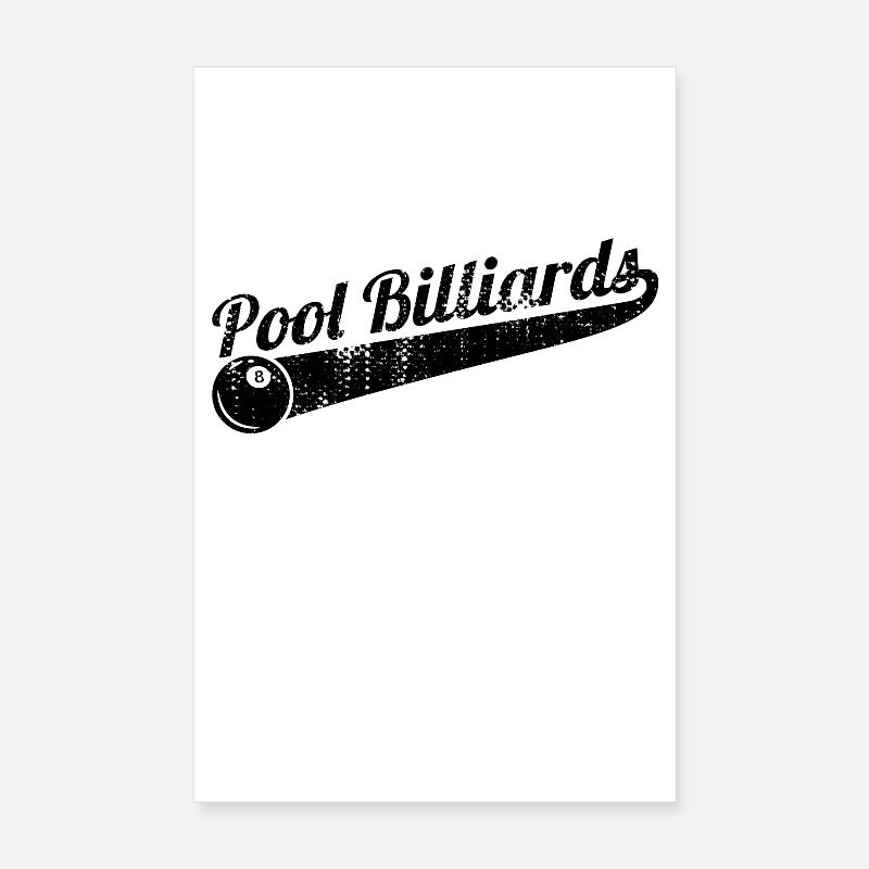 Billiard pool Poster 8" x 12" (20x30 cm)