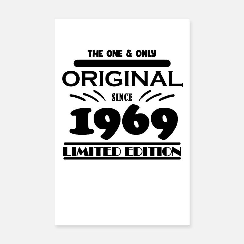 1969 - Année de construction 1969 Poster 20 x 30 cm