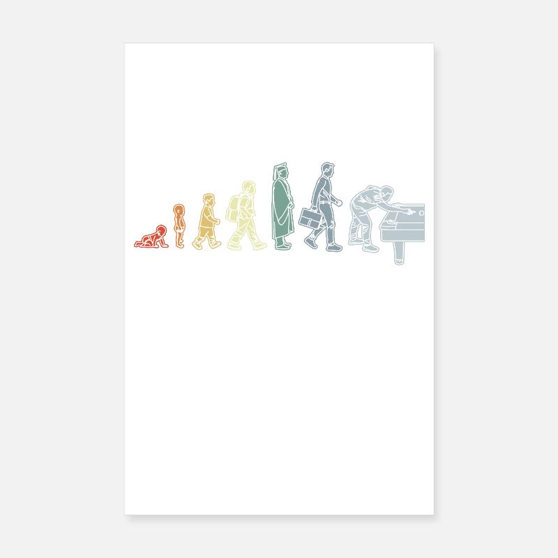 Pool Evolution Poster 8" x 12" (20x30 cm)