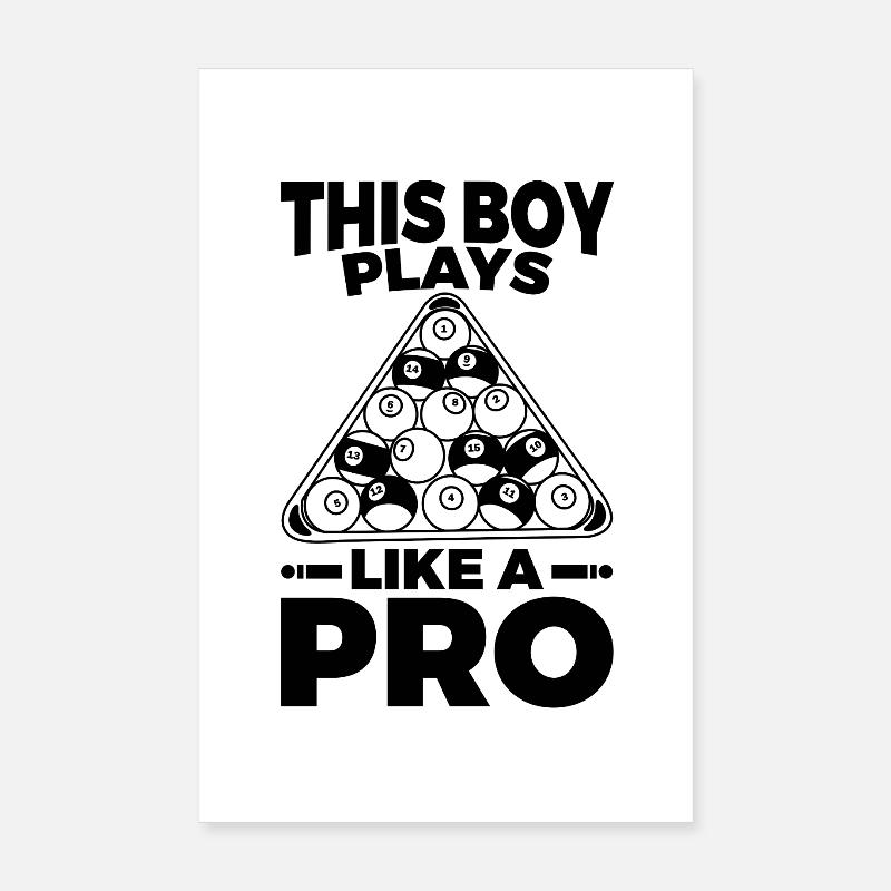 Ce garçon joue comme un pro Poster 20 x 30 cm