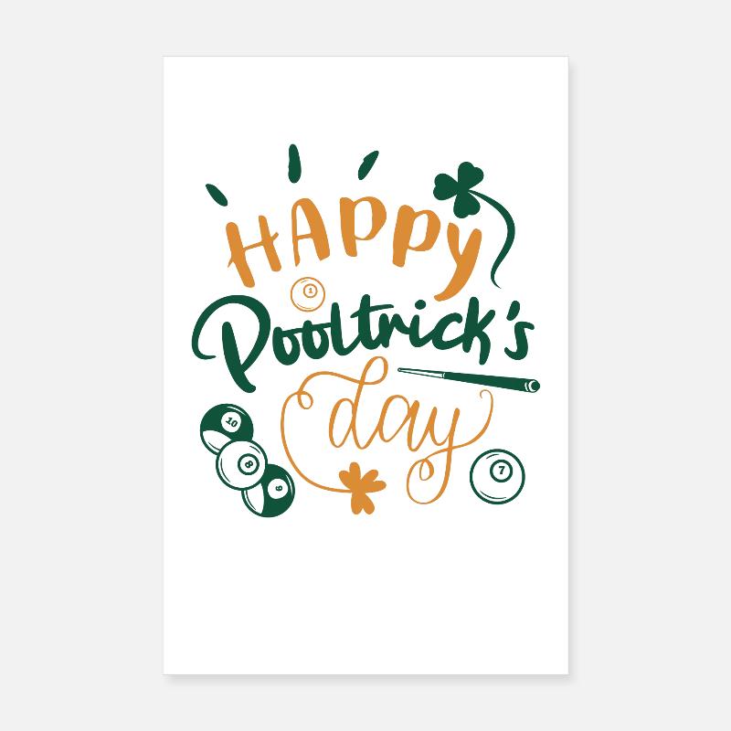 Billard St. Patrick Poster 20 x 30 cm