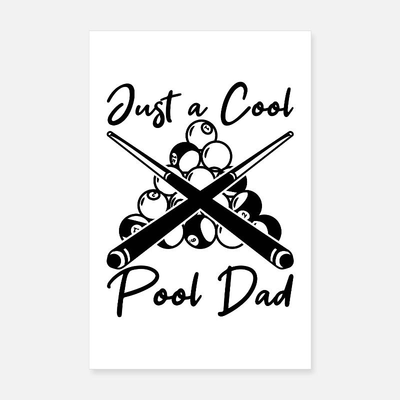 Billiard Father Poster 8" x 12" (20x30 cm)
