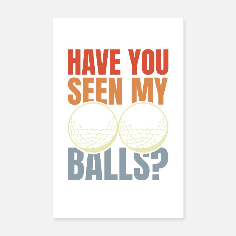 Funny golfer saying Poster 8" x 12" (20x30 cm)