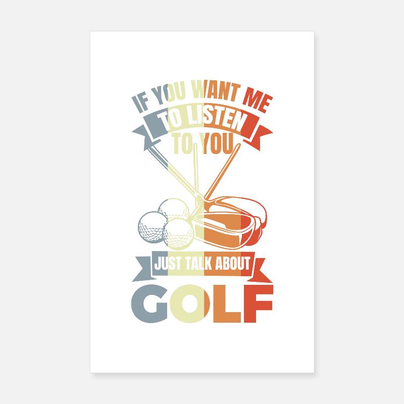 Bester Golfer Witz Poster 20x30 cm
