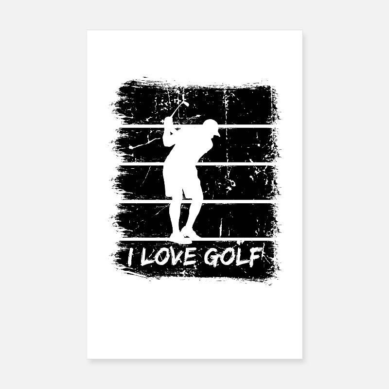 Amateurs de golf Poster 20 x 30 cm