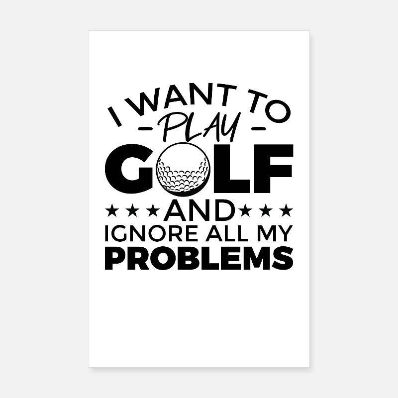 Motivation for golf lovers Poster 8" x 12" (20x30 cm)