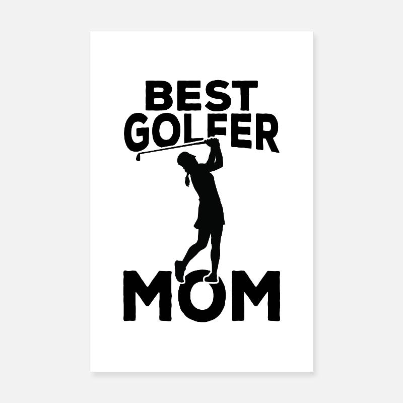 Meilleure maman golfeuse Poster 20 x 30 cm