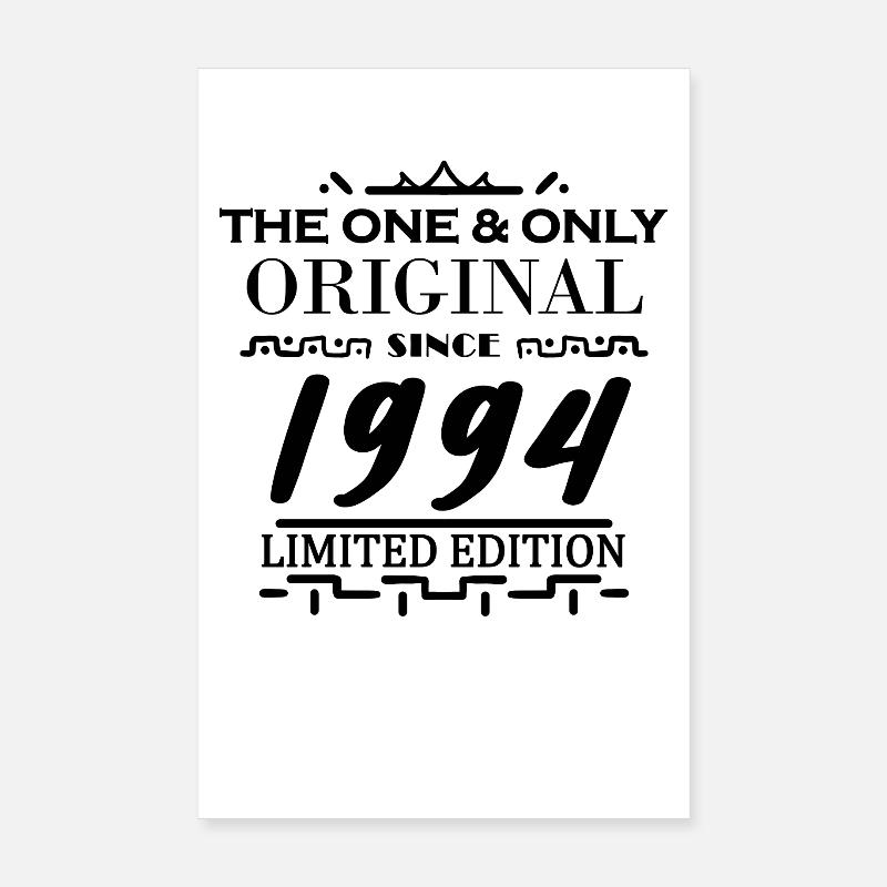 1994 - Année de construction 1994 - Né en 1994 Poster 20 x 30 cm