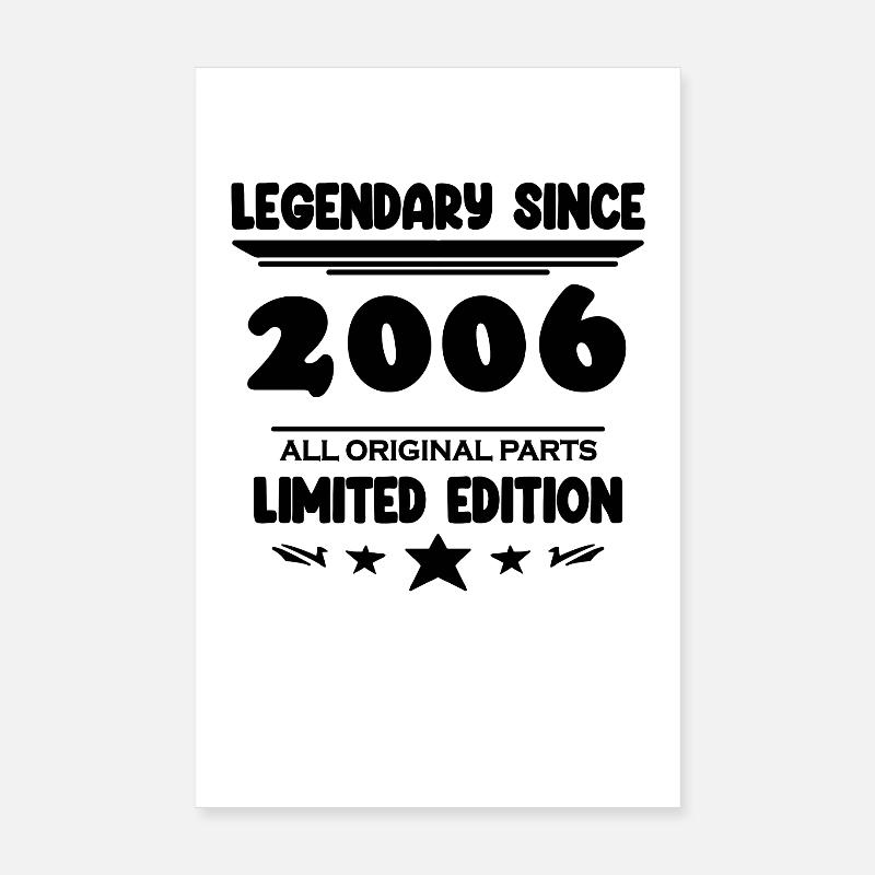 2006 - Born 2006 - Year of construction 2006 Poster 8" x 12" (20x30 cm)