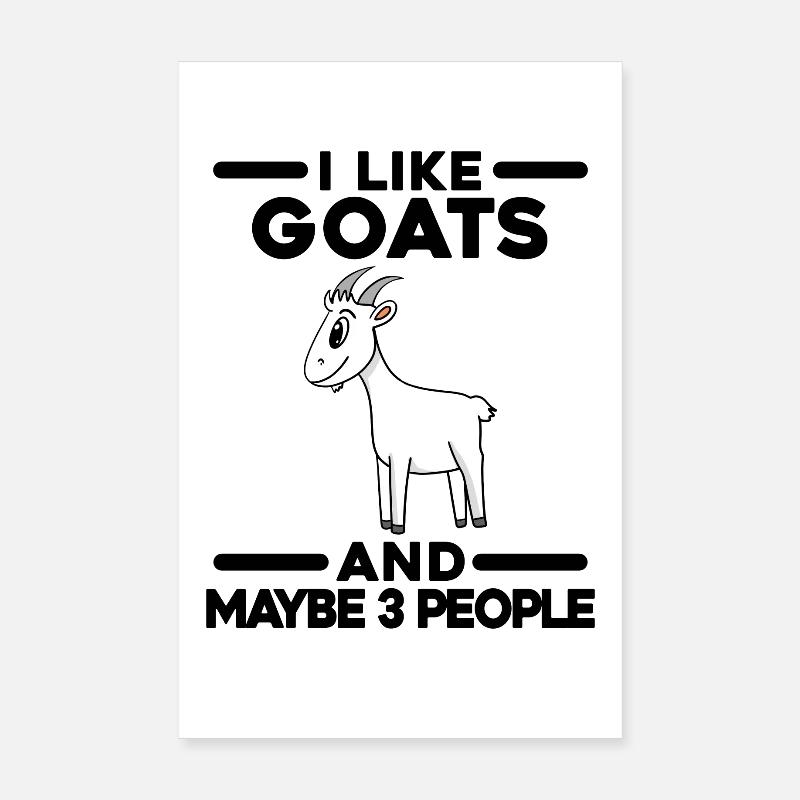 Chèvre Chèvre Chèvre Poster 20 x 30 cm