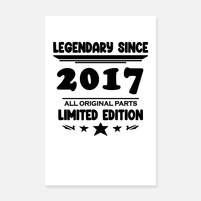 2017 - Year 2017 - Year 2017 Poster 8" x 12" (20x30 cm)