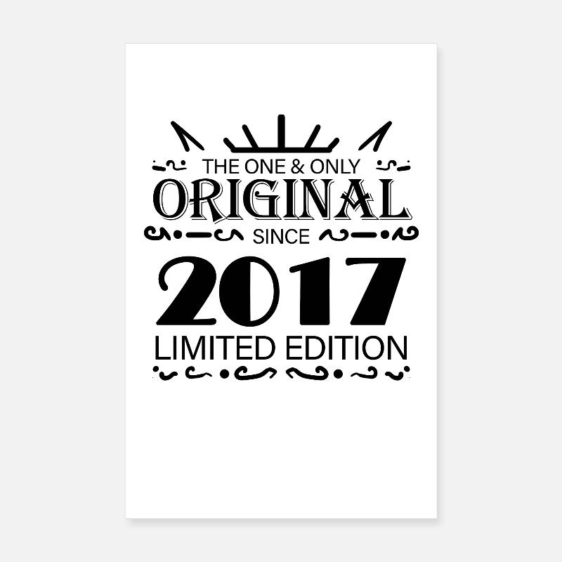 2017 - Année 2017 - Année 2017 Poster 20 x 30 cm