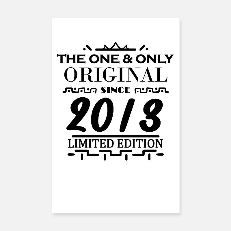 2013 - Année de construction 2013 - Millésime 2013 Poster 20 x 30 cm