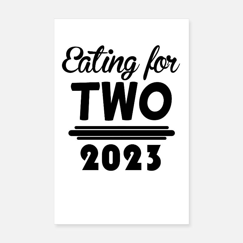 Grossesse Gémeaux 2023 Poster 20 x 30 cm
