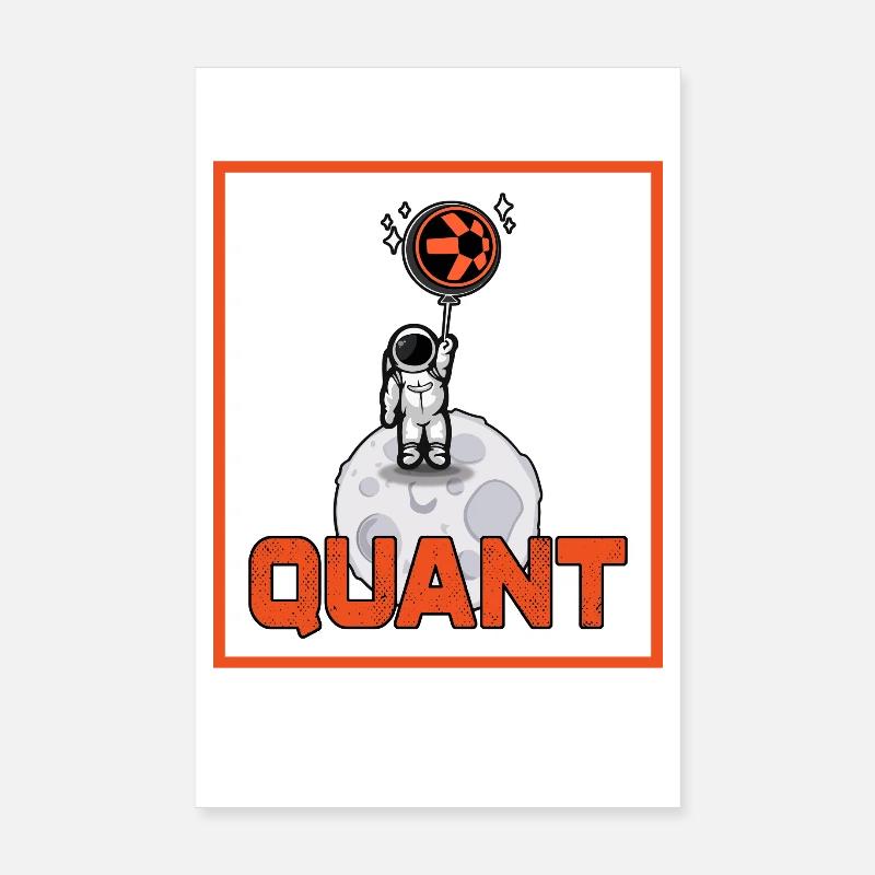 Quant Krypto Shirt Crypto Blockchain Geld Geschenk Poster 20x30 cm