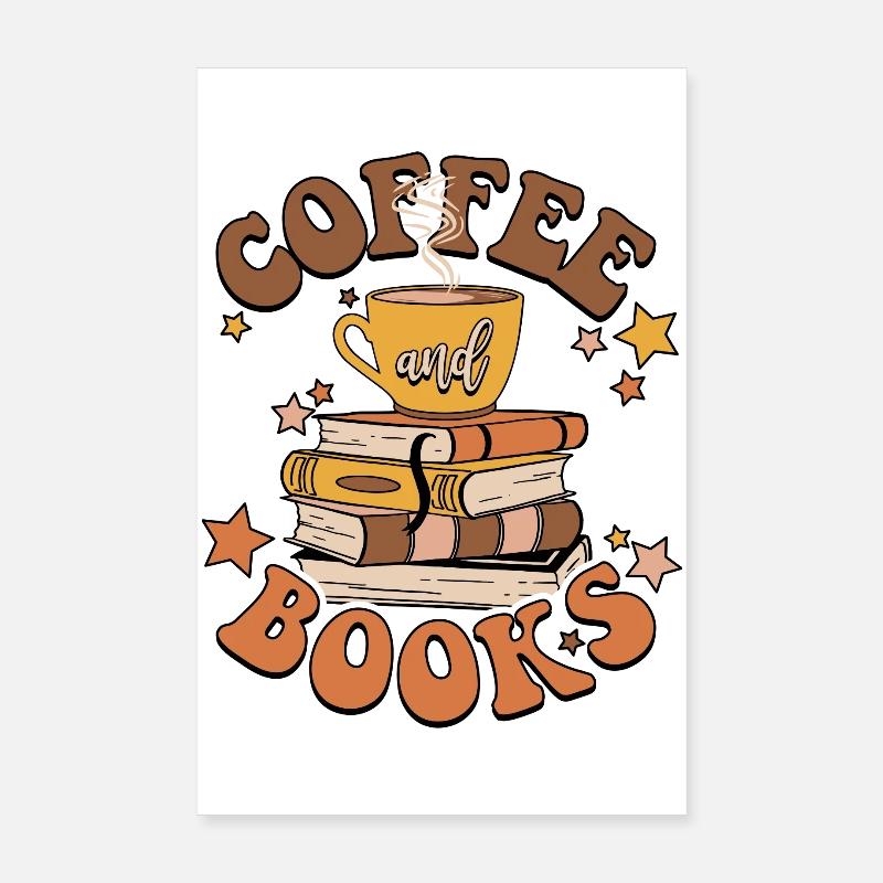 Caffè e Libri Poster 20x30 cm