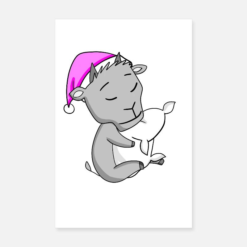 Goat Poster 8" x 12" (20x30 cm)