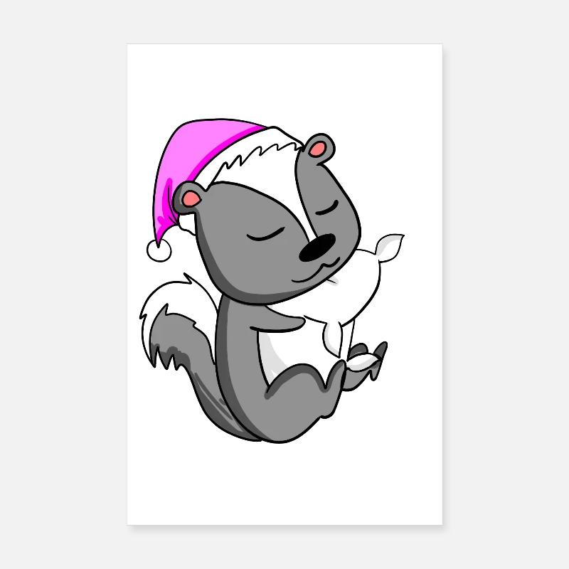 Skunk Poster 8" x 12" (20x30 cm)