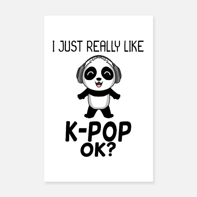 k Pop Dire Panda Poster 20 x 30 cm