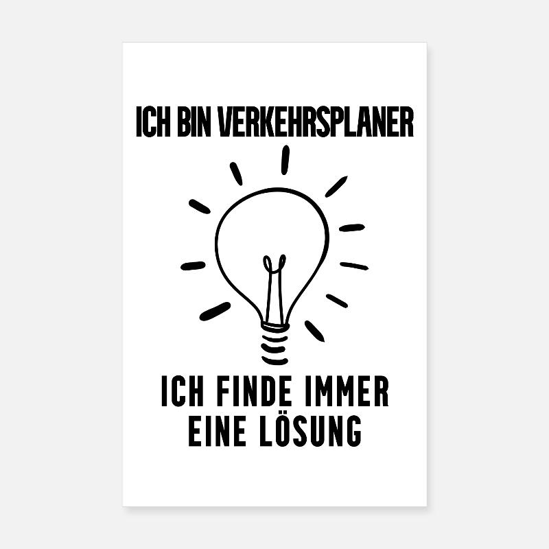 Verkehrsplaner Geschenk Poster 20x30 cm