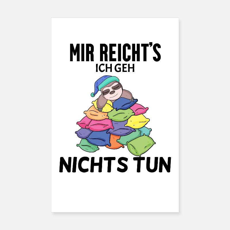 Lustiger Spruch - Nichts machen Poster 20x30 cm