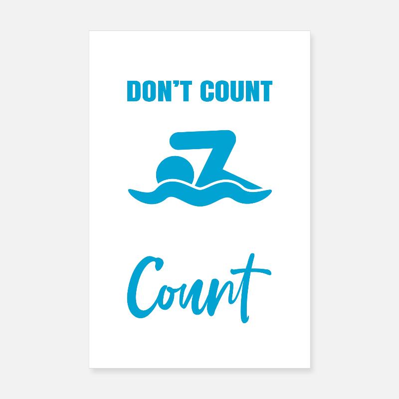 Motivation à nager Poster 20 x 30 cm