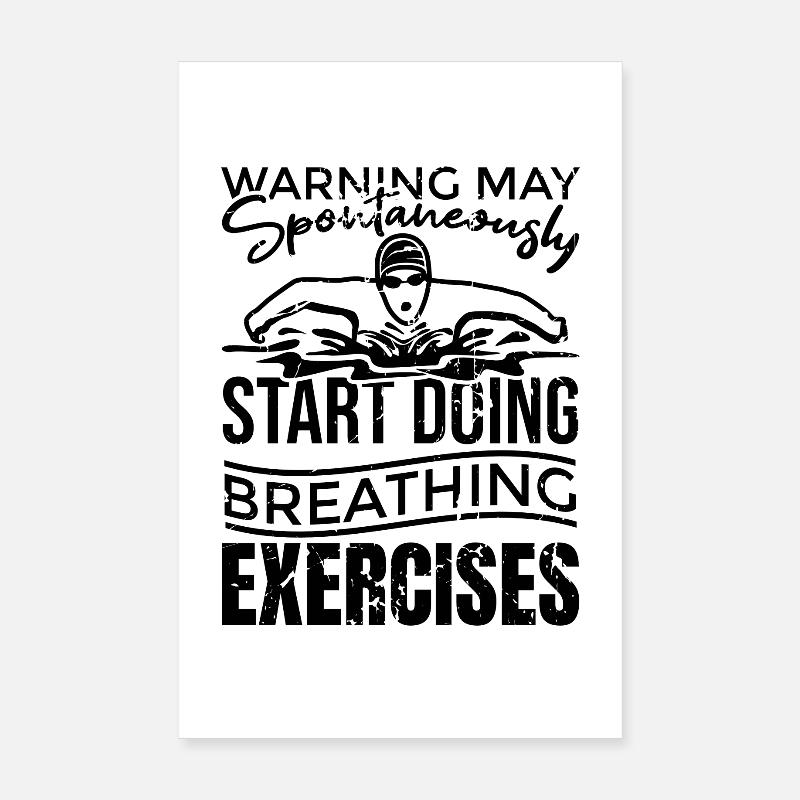 Competitive swimmers Poster 8" x 12" (20x30 cm)