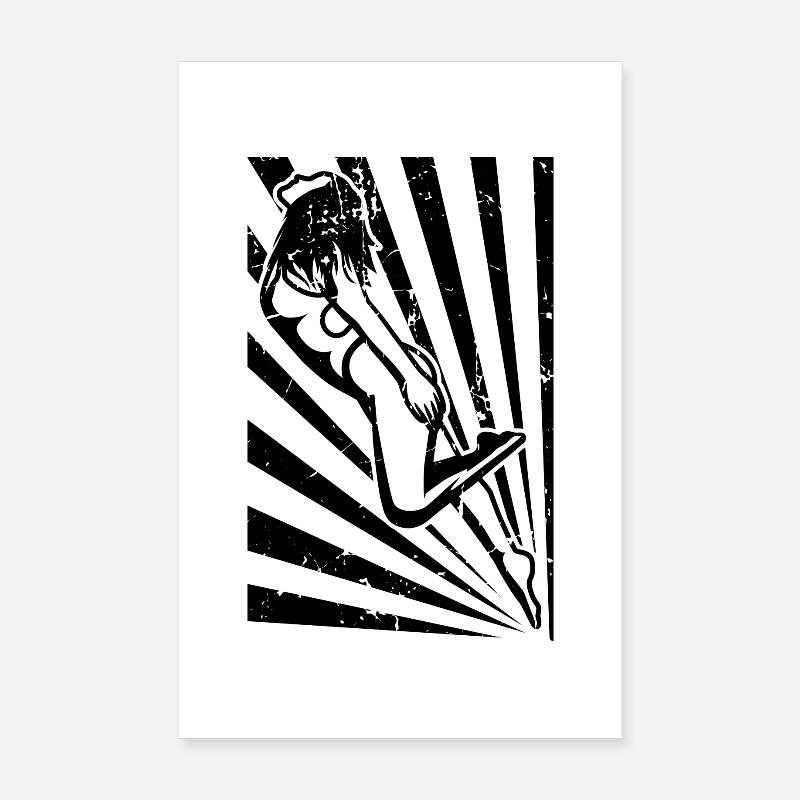 Swimmer - Poster 8" x 12" (20x30 cm) - white
