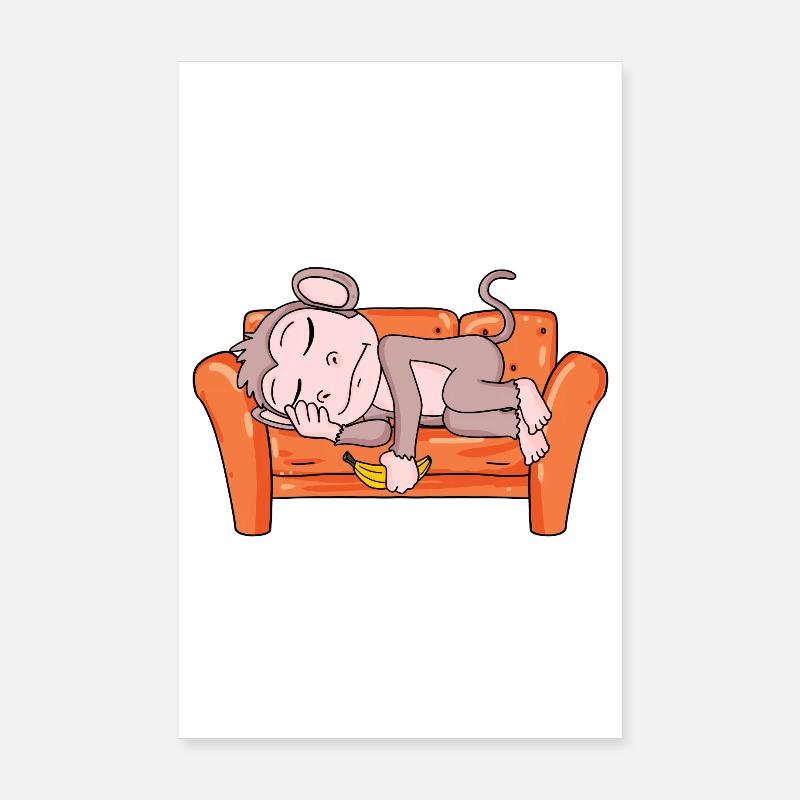 Affe Poster 20x30 cm