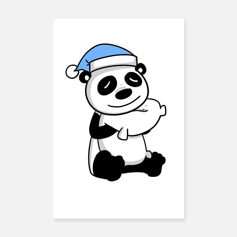 Panda - Poster 20 x 30 cm - blanc