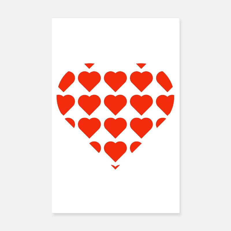 Saint-Valentin, Saint-Valentin, Saint-Valentin - Poster 20 x 30 cm - blanc